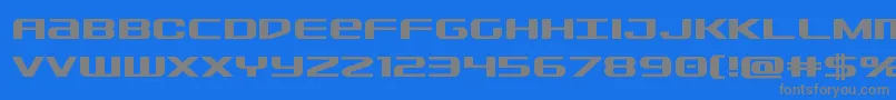 Sdfbold-Schriftart – Graue Schriften auf blauem Hintergrund