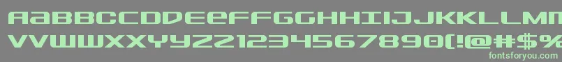 Sdfbold-Schriftart – Grüne Schriften auf grauem Hintergrund