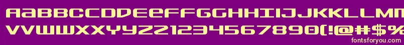 Sdfbold Font – Yellow Fonts on Purple Background