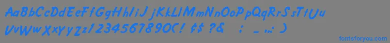 Więcej informacji o czcionce CrusieeNormal Czcionka CrusieeNormal – niebieskie czcionki na szarym tle