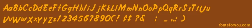 Más sobre la fuente CrusieeNormal fuente CrusieeNormal – Fuentes Naranjas Sobre Fondo Marrón