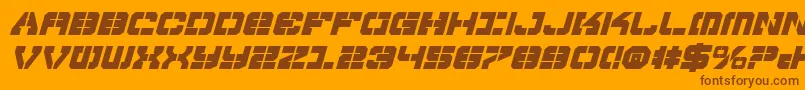 Vyperbi Font – Brown Fonts on Orange Background