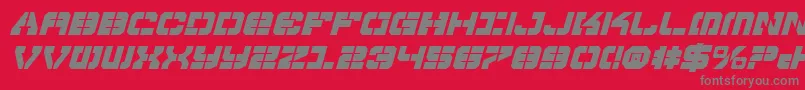 Vyperbi Font – Gray Fonts on Red Background