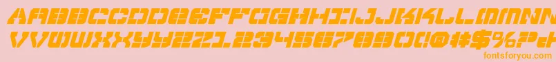 Vyperbi Font – Orange Fonts on Pink Background