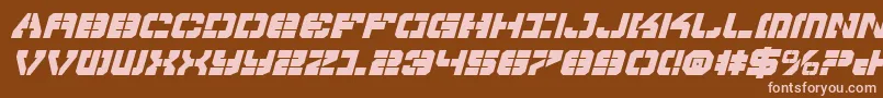 Vyperbi Font – Pink Fonts on Brown Background