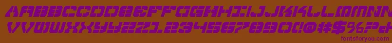 Vyperbi Font – Purple Fonts on Brown Background