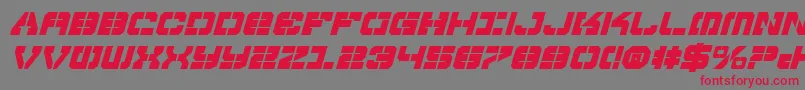 Vyperbi Font – Red Fonts on Gray Background