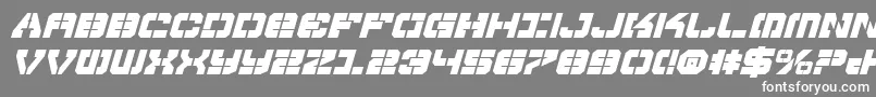 フォントVyperbi – 灰色の背景に白い文字