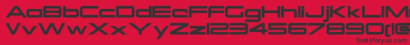 OtomoRegular Font – Black Fonts on Red Background