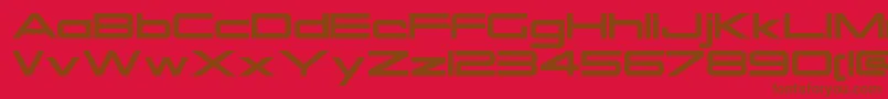 OtomoRegular Font – Brown Fonts on Red Background