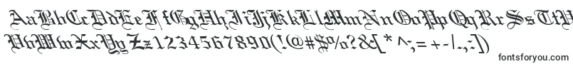 OldEnglishLefty-fontti – Alkavat O:lla olevat fontit