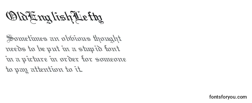 Review of the OldEnglishLefty Font