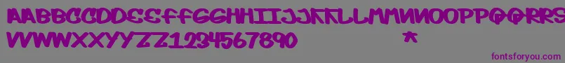 Moptop Font – Purple Fonts on Gray Background