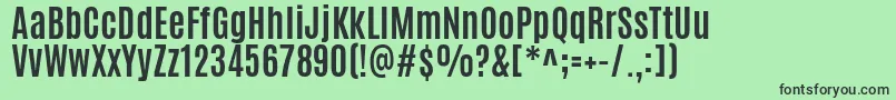 AntonioBold Font – Black Fonts on Green Background
