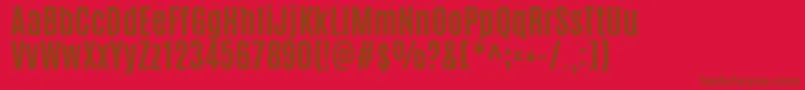 fuente AntonioBold – Fuentes Marrones Sobre Fondo Rojo