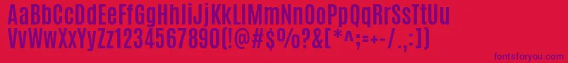 AntonioBold Font – Purple Fonts on Red Background
