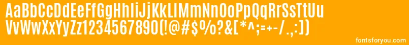 AntonioBold Font – White Fonts on Orange Background