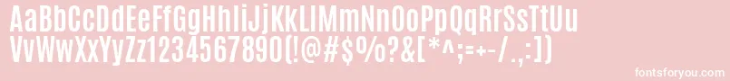 AntonioBold Font – White Fonts on Pink Background