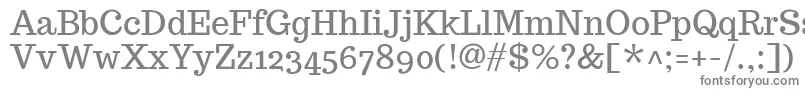 フォントTrocchiRegular – 白い背景に灰色の文字