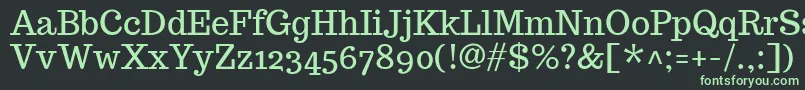 Шрифт TrocchiRegular – зелёные шрифты на чёрном фоне