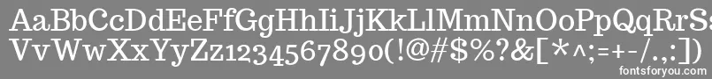 TrocchiRegular Font – White Fonts on Gray Background