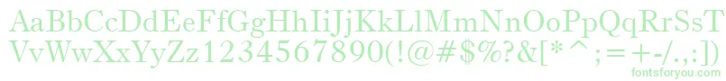 BruceOldStyleBt Font – Green Fonts on White Background