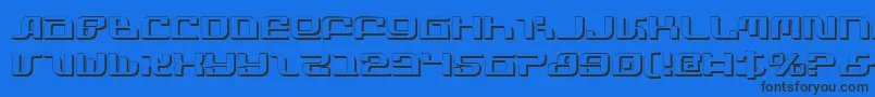 fuente InfinityFormulaShadow – Fuentes Negras Sobre Fondo Azul