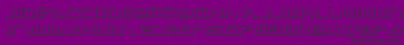Fonte InfinityFormulaShadow – fontes pretas em um fundo violeta