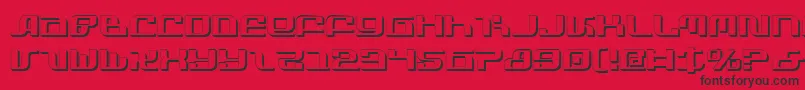 InfinityFormulaShadow Font – Black Fonts on Red Background