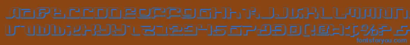 InfinityFormulaShadow Font – Blue Fonts on Brown Background