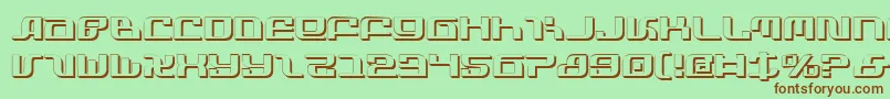 InfinityFormulaShadow Font – Brown Fonts on Green Background