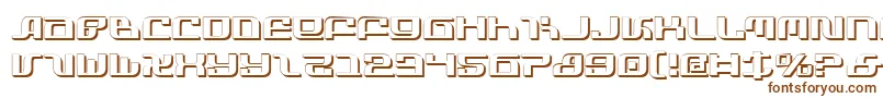 InfinityFormulaShadow-fontti – ruskeat fontit valkoisella taustalla