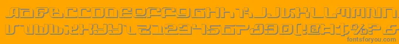 Police InfinityFormulaShadow – polices grises sur fond orange