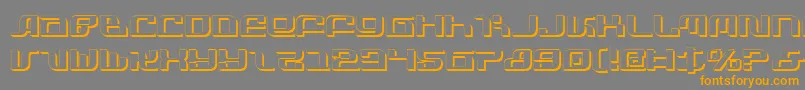 InfinityFormulaShadow Font – Orange Fonts on Gray Background