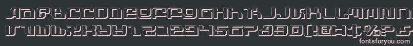 InfinityFormulaShadow-Schriftart – Rosa Schriften auf schwarzem Hintergrund