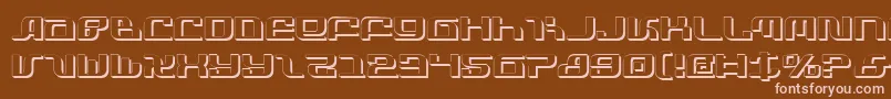 Шрифт InfinityFormulaShadow – розовые шрифты на коричневом фоне