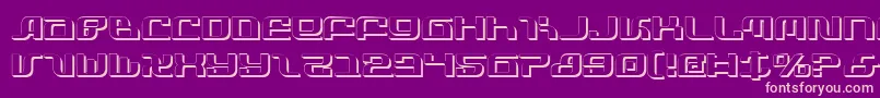 Fonte InfinityFormulaShadow – fontes rosa em um fundo violeta