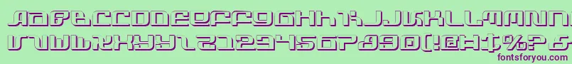 InfinityFormulaShadow-Schriftart – Violette Schriften auf grünem Hintergrund