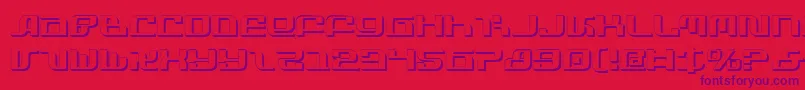 InfinityFormulaShadow-Schriftart – Violette Schriften auf rotem Hintergrund