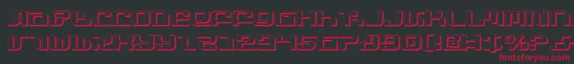 InfinityFormulaShadow Font – Red Fonts on Black Background