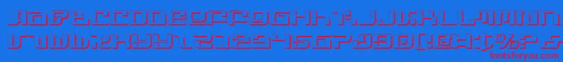 fuente InfinityFormulaShadow – Fuentes Rojas Sobre Fondo Azul