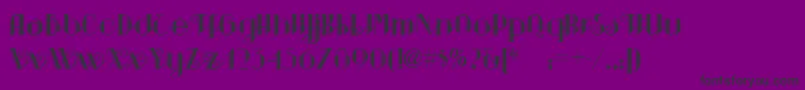 Шрифт Sarspaparillanf – чёрные шрифты на фиолетовом фоне