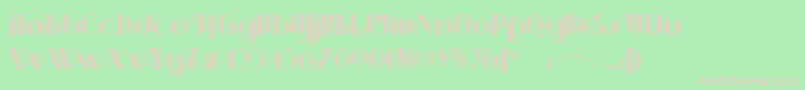 Sarspaparillanf Font – Pink Fonts on Green Background