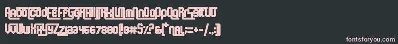 KeyboardWarrior Font – Pink Fonts on Black Background