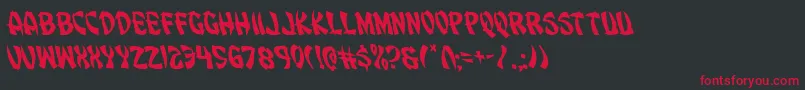 Eggrollleft Font – Red Fonts on Black Background