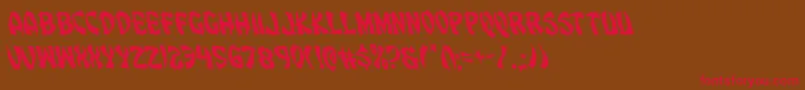 Eggrollleft Font – Red Fonts on Brown Background