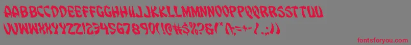 Eggrollleft Font – Red Fonts on Gray Background
