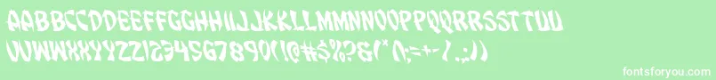 Eggrollleft Font – White Fonts on Green Background