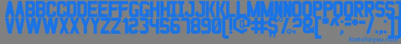 BladeGunner2049St Font – Blue Fonts on Gray Background