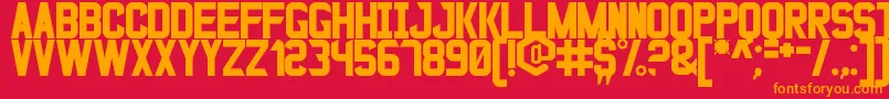 BladeGunner2049St Font – Orange Fonts on Red Background